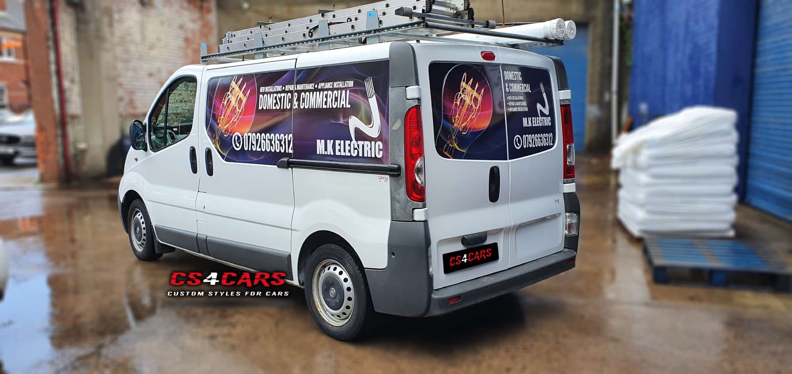 Printed Van Signage for M.K.Electric